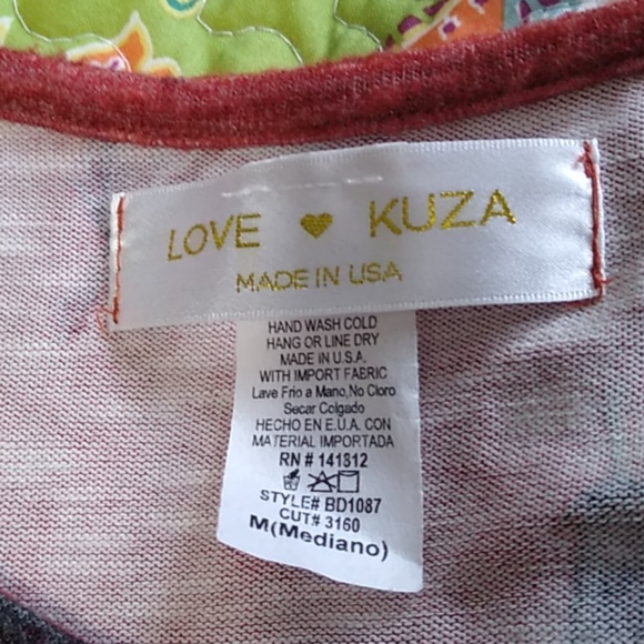 LOVE KUZA Burnt Orange/Red Feather Modest Dress M - Picture 4 of 8